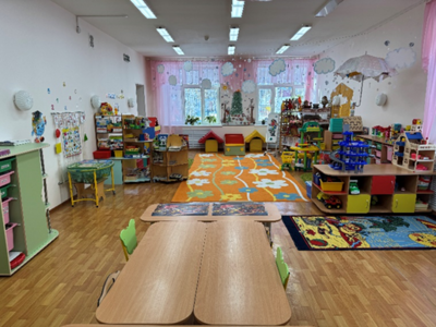 групповая комната в здании в микрорайоне 2-63