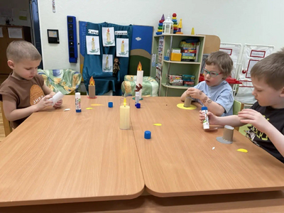 Создание детьми "Свечи"