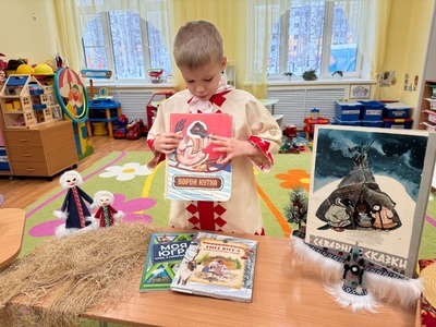 Семен рассказывает о хантыйской сказке