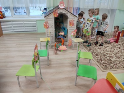 Сюжетная игра "Тушим пожар"